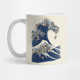 The Great Wave of Pug Mug